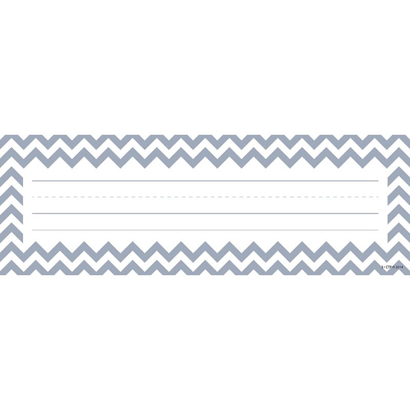 Creative Teaching Press Chevron Solids Name Plates, CTP Classroom Decoration, 36 Pieces (Creative Teaching Press 4517) - Image 4